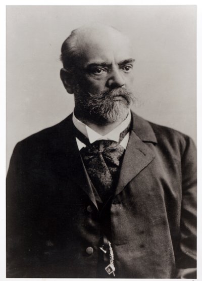 アントニン・ドヴォルザーク（1841-1904）チェコの作曲家のポートレート写真（モノクロ写真）。 作： Unbekannt