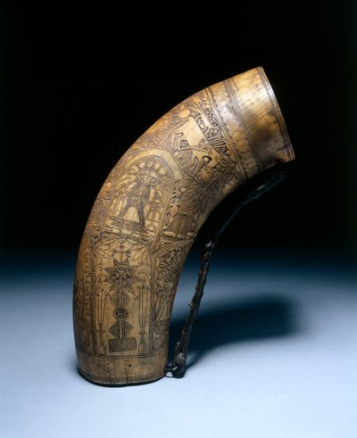 パウダーフラスコ、1700年代後半から1800年代まで 作： Unbekannt