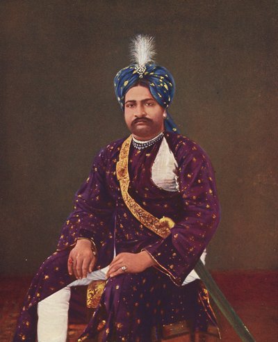 プリンス・シェル・ザマン 1881年生まれ ラズル・カーンの長男 1900年代前半撮影 インド・グジャラート州ジュナガド出身 作： Unbekannter Künstler