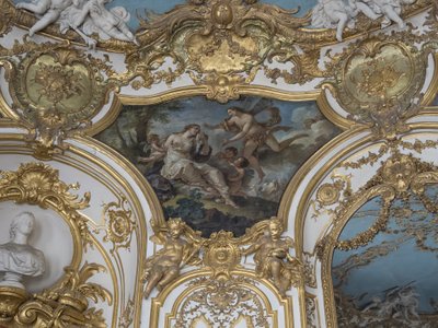 ゼファーに集められたプシュケ。シャルル・ジョセフ・ナトワール（1700-1777）の絵画 作： Unbekannt