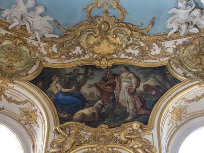 羊飼いの中のサイケシャルル・ジョセフ・ナトワール（1700-1777）の作品 作： Unbekannt