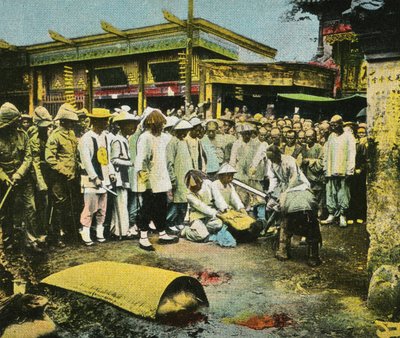 中国での公開処刑 作： Unbekannter Künstler
