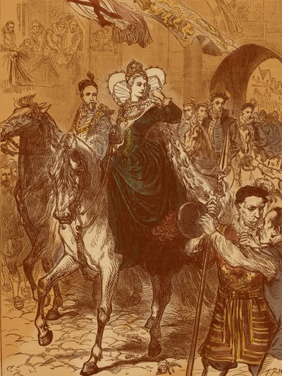 1558 年 12 月 23 日、ロンドンに入るエリザベス女王 作： Unbekannter Künstler