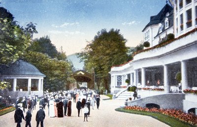 クロイツバードのラジウム風呂、1910年頃（絵葉書） 作： Unbekannter Künstler