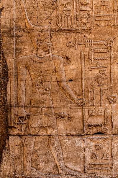 レリーフ、カルナック神殿、ルクソール、テーベ、エジプト、アフリカ (写真) 作： Unbekannter Künstler