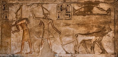 Relevo com cenas de fogo na parede nordeste da sala 26, Medinet Habu, templo mortuário de Ramsés III, Luxor, Tebas-Oeste, Egito, África (foto) 作： Unbekannter Künstler
