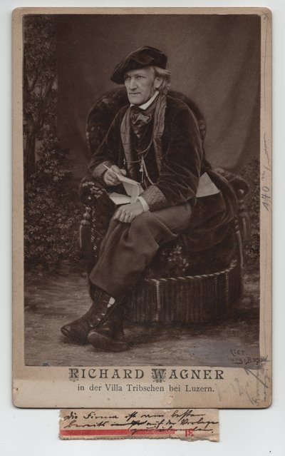 リヒャルト・ワーグナー（1813-1883）（1868年、写真） 作： Unbekannter Künstler