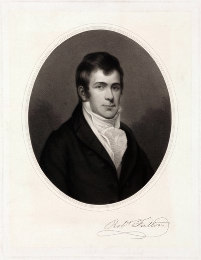 ロバート・フルトン、アメリカの発明家、1800年頃 作： Unbekannt