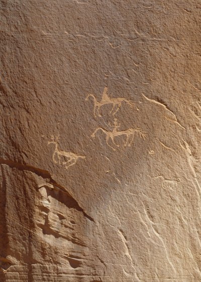 岩の彫刻、Ledge Ruin、Canyon de Chelly National Monument、米国アリゾナ州 作： William M. Timlin