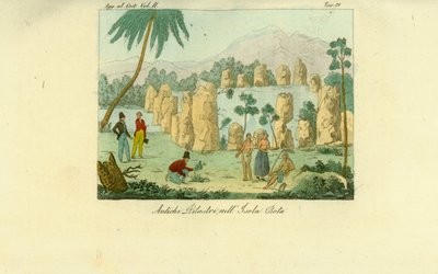 グアムのロタ島にあるチャモロ人が建てた古代ルタの柱の跡 作： Unbekannt