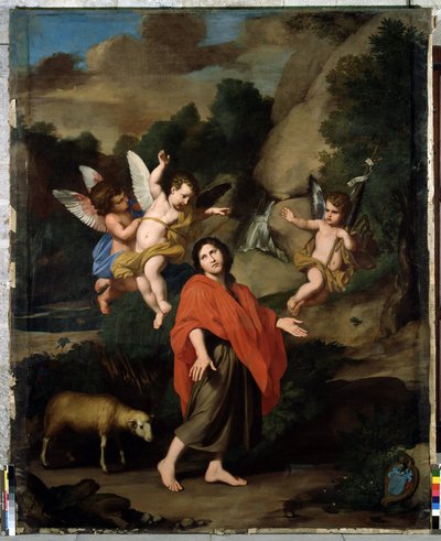 砂漠に向かう洗礼者ヨハネ レイノー・ルヴィユー（1613-1694）作 1682年 日318x246 cm 黒い小人の礼拝堂、アヴィニョン 作： Unbekannter Künstler