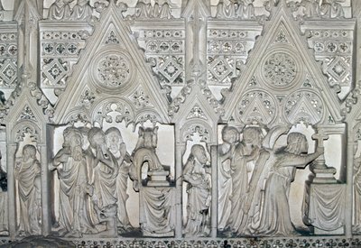 聖バルトロメオの生涯を描いたペドロ1世（1320-1367）の石棺、アルコバカ修道院の教会（ユネスコ世界遺産 作： Benjamin Baud