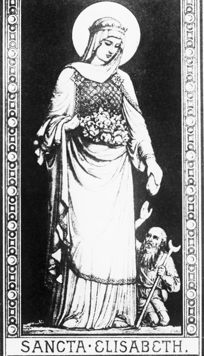 ハンガリーの聖女エリザベートの生涯の一場面 作： Unbekannter Künstler