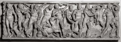 ヘラクレスの労苦を描いた石棺の側面 ローマ時代・2世紀（大理石製 作： Unbekannt