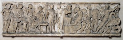 メデアの伝説を描いた石棺の側面 ローマ時代、2世紀（大理石製 作： Unbekannt