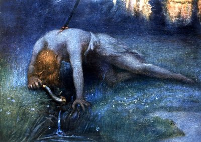 ジークフリートの死（ワーグナーのオペラ）、20世紀初頭（イラスト） 作： Unbekannter Künstler