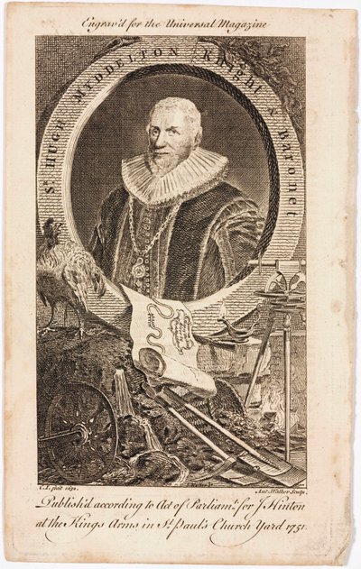 サー・ヒュー・マイデルトン、ウェールズの金細工師・技師、1620年代頃 作： Unbekannt