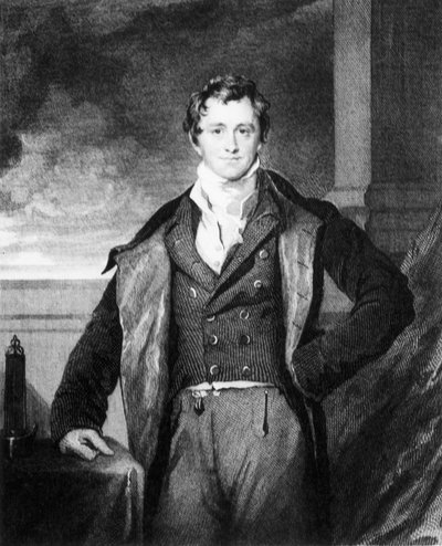 ハンフリー・デイビー卿（イギリスの化学者）1820年頃 作： Unbekannt