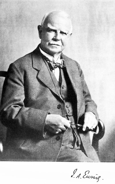 ジェームズ・アルフレッド・ユーイング卿（エンジニア・物理学者）1920年代頃 作： Unbekannt