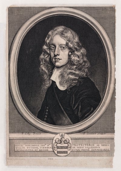 サミュエル・モーランド卿、英国の外交官、数学者、発明家、1660年頃 作： Unbekannt