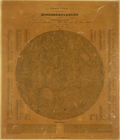 月の小さな地図（ドイツ・ベルリン 作： Unbekannt