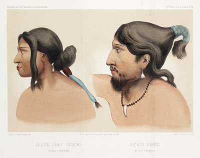 南米のインディアン（1843-1847年頃 作： Unbekannt
