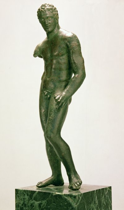 男性ボクサーの彫像 ギリシャ 前400～375年頃 （ブロンズ 作： Unbekannt