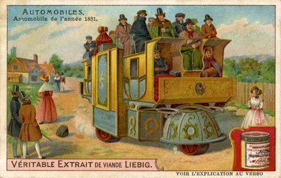 1831年の蒸気機関自動車 作： Unbekannter Künstler