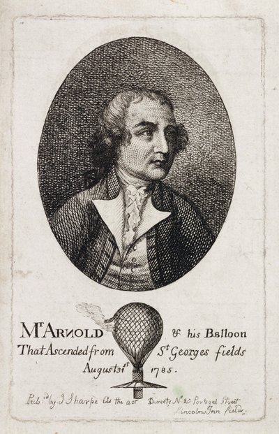 スチュアート・エイモス・アーノルド（イギリス人航空技師、1785年頃 作： Unbekannt