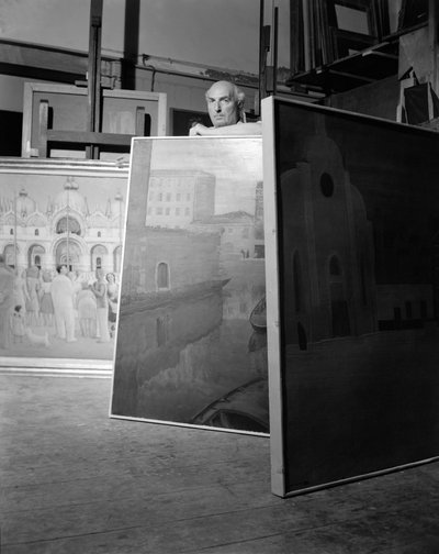 画家グイド・カドリン、ヴェネツィアにて - 1952年 作： Unbekannt