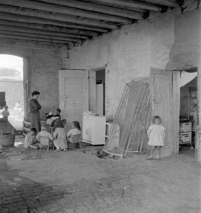 THE SACCA SAN BIAGIO IN GIUDECCA (VENICE): ヴェネツィアの埋立地が集積されているラグーンの島、住民。1965 作： Unbekannt