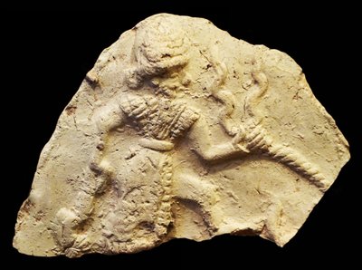 嵐の神イシュチャリ、イスンラルサ、バビロン、メソポタミア、紀元前2000年から1600年頃を描いたタブレット 作： Unbekannt