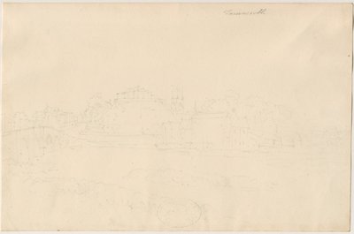 タムワース城：鉛筆画、nd [19セント] 作： Unbekannt
