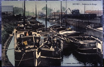 1910年頃のブーブリー運河（絵葉書） 作： Unbekannter Künstler