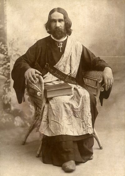 テキサス州テンプル、1888年頃の神の癒し手シュレーダー（モノクロ写真 作： Unbekannt