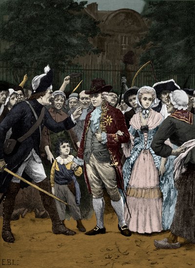 A Família Real Francesa a caminho da Assembléia 1792 作： Unbekannter Künstler