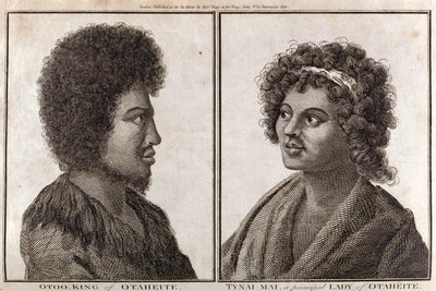 国王とタヒチの主婦（1773年頃 作： Unbekannt