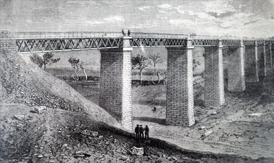 Moorabool Viaduct（モーラブール高架橋）。 作： Unbekannt