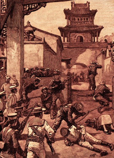 中国での戦争天津での戦い 作： Unbekannter Künstler