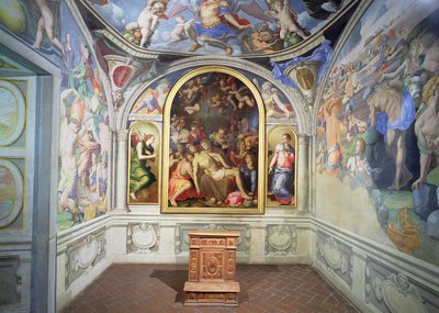 トレドのエレオノーラの礼拝堂、バルトロメオ・アマンナーティ（1511-92）が設計し、アグノロ・ブロンジーノ（1503-72）が装飾した1543年頃のもの（写真）（詳細は82440-44参照 作： Unbekannt
