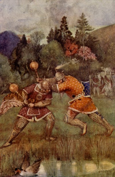ビーマ王子とサルヤ王子の競争 作： Unbekannter Künstler