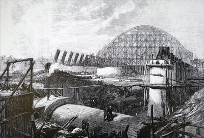 セント・パンクラス駅の建設 作： Unbekannt