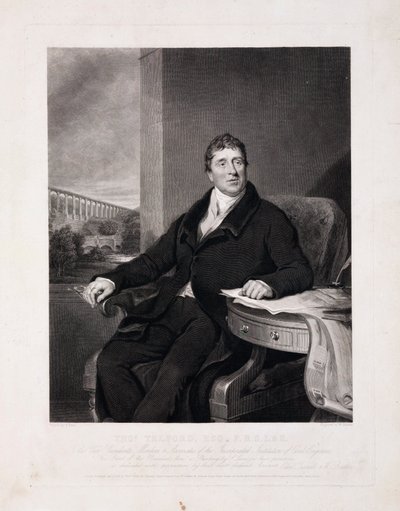 トーマス・テルフォード、スコットランドの土木技師、1810年頃 作： Unbekannt