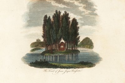 ジャン＝ジャック・ルソー、フランス人作家の墓。1803年（彫刻） 作： Unbekannter Künstler