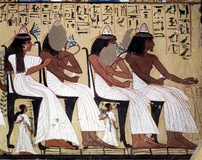 職人の墓: エジプト、ルクソールの Deir El Medineh サイト、Sennedjem の墓。 作： Leopold Blonder