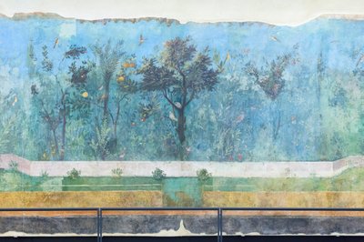 リヴィアの家のトリクリニウム、フレスコ画、紀元前 20 ～ 10 年、ローマ国立博物館 (museo nazionale romano)、ローマ、イタリア 作： Unbekannter Künstler