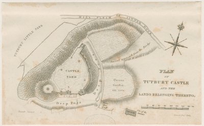 タットベリー城：計画：彫刻、nd [c 1832] 作： Unbekannt