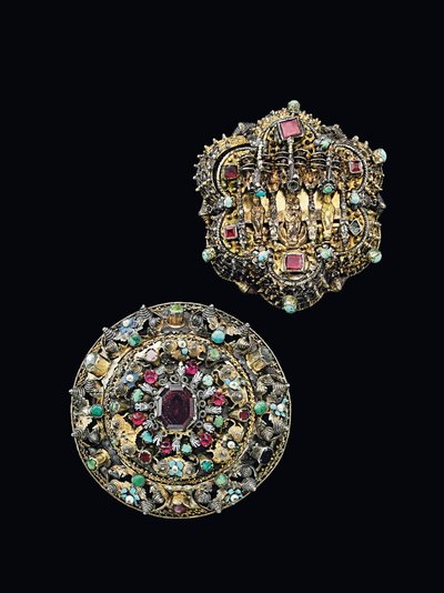 2つの胸のロゼット、シビウ、c.1675-1700 作： Unbekannt