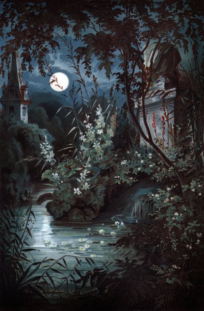 ウンディーネ、1900年頃（イラスト） 作： Unbekannter Künstler