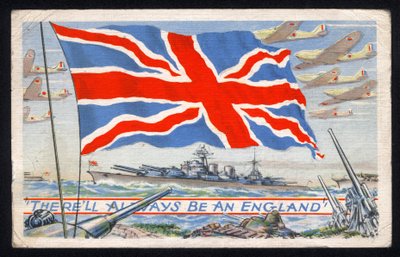 イギリス : 第二次世界大戦中、カナダでC.L.C.社が製作した愛国的なポストカードです。 作： Unbekannt